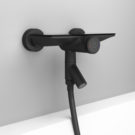 Смеситель для ванны IDDIS Shelfy с управлением Push Control, черный матовый (SHEBLBTi02WA)